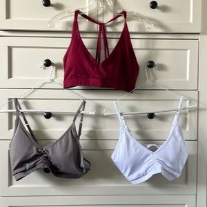 SHEIN Sport Studio Women Solid Color Spaghetti Strap Bra w/ Adjustable Straps